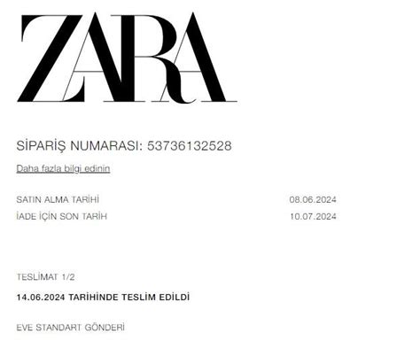zara order issues